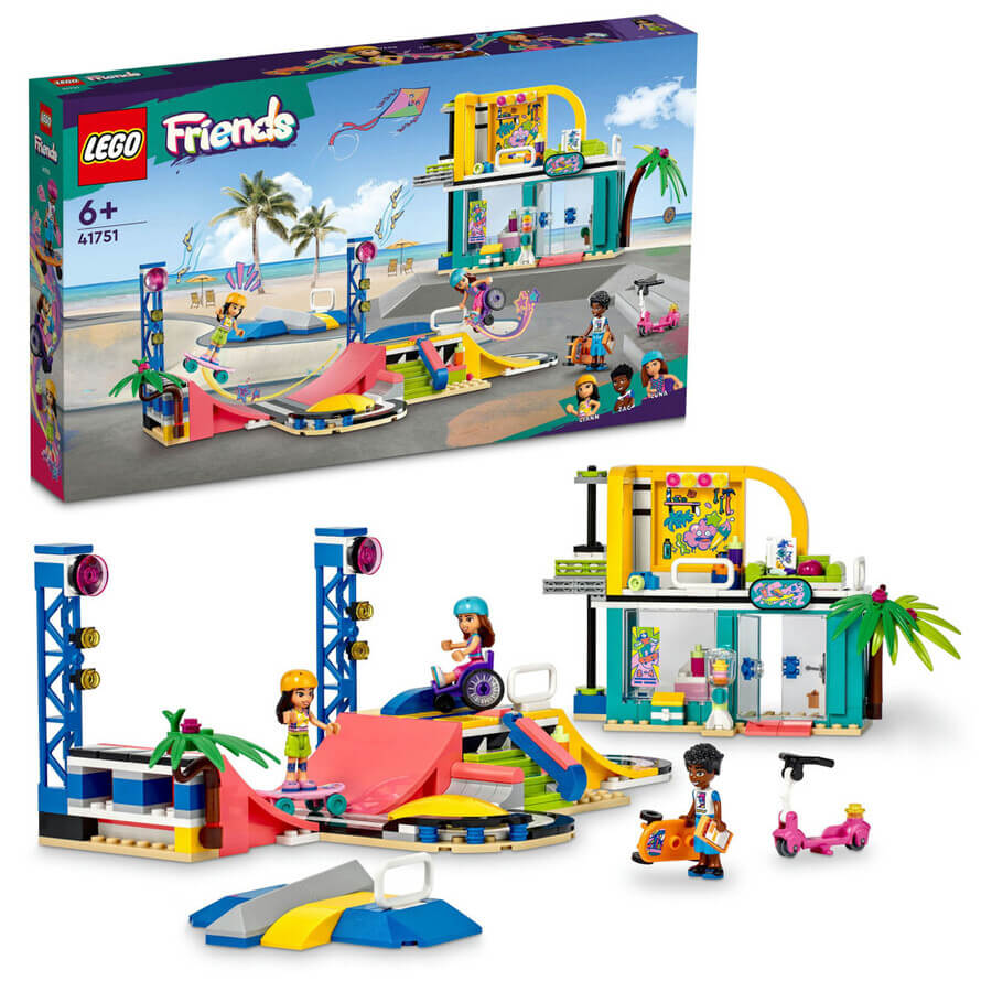 lego friends 41725 beach buggy fun 61 дет Конструктор LEGO Friends Скейт-парк Happy 41751, 431 деталей