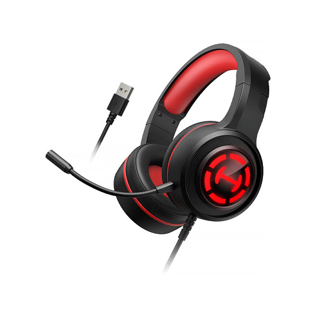 цена Наушники игровые проводные Edifier Hecate G1 Pro, черный-красный