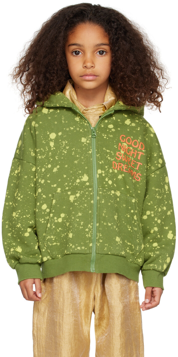 

SSENSE Exclusive Kids Green Ink Hoodie Jellymallow