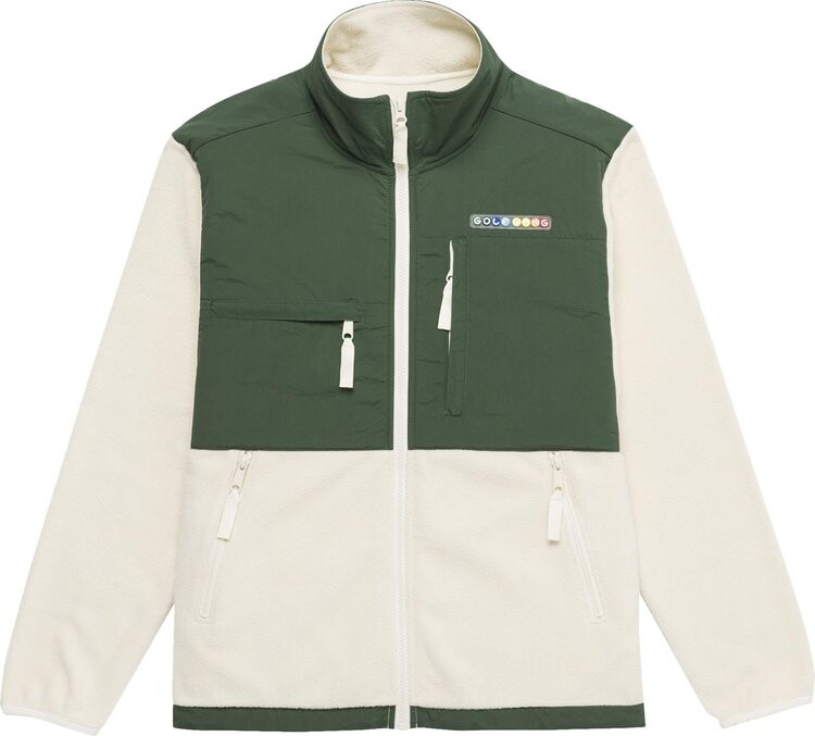 

Куртка GOLF WANG Space Boutique Fleece Jacket 'Ivory/Green', кремовый