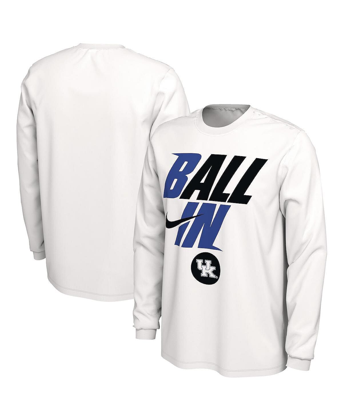 

Футболка с длинным рукавом Nike Kentucky Wildcats Ball In Bench Size S, белый