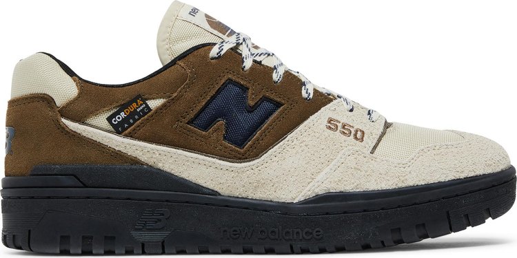 Кроссовки New Balance size? x 550 'Cordura Pack - Sand Brown', коричневый - фото