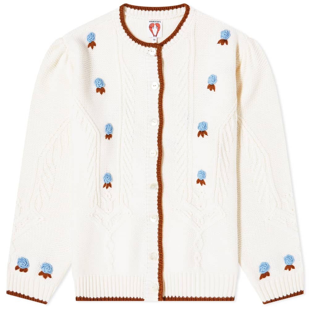 

Джемпер Shrimps Embroidery Knitted Cardigan, Белый