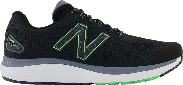 

Кроссовки New Balance Fresh Foam 680v7 4E Wide 'Black Vibrant Spring', черный