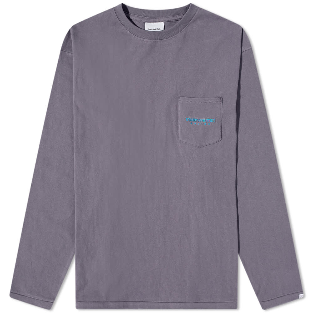 

Футболка thisisneverthat Long Sleeve L-Logo Pocket Tee, Серый