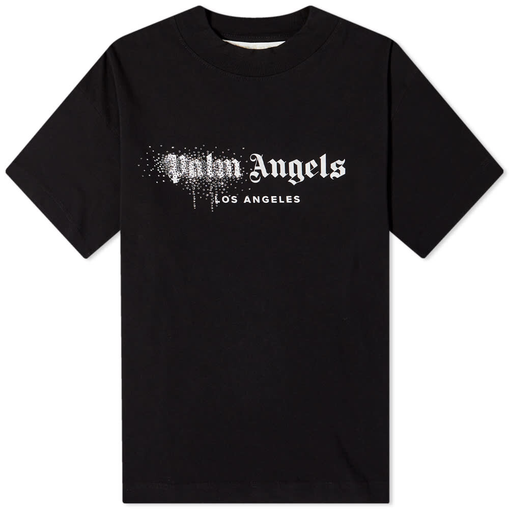 

Футболка Palm Angels Rhinestones Spray Logo Tee