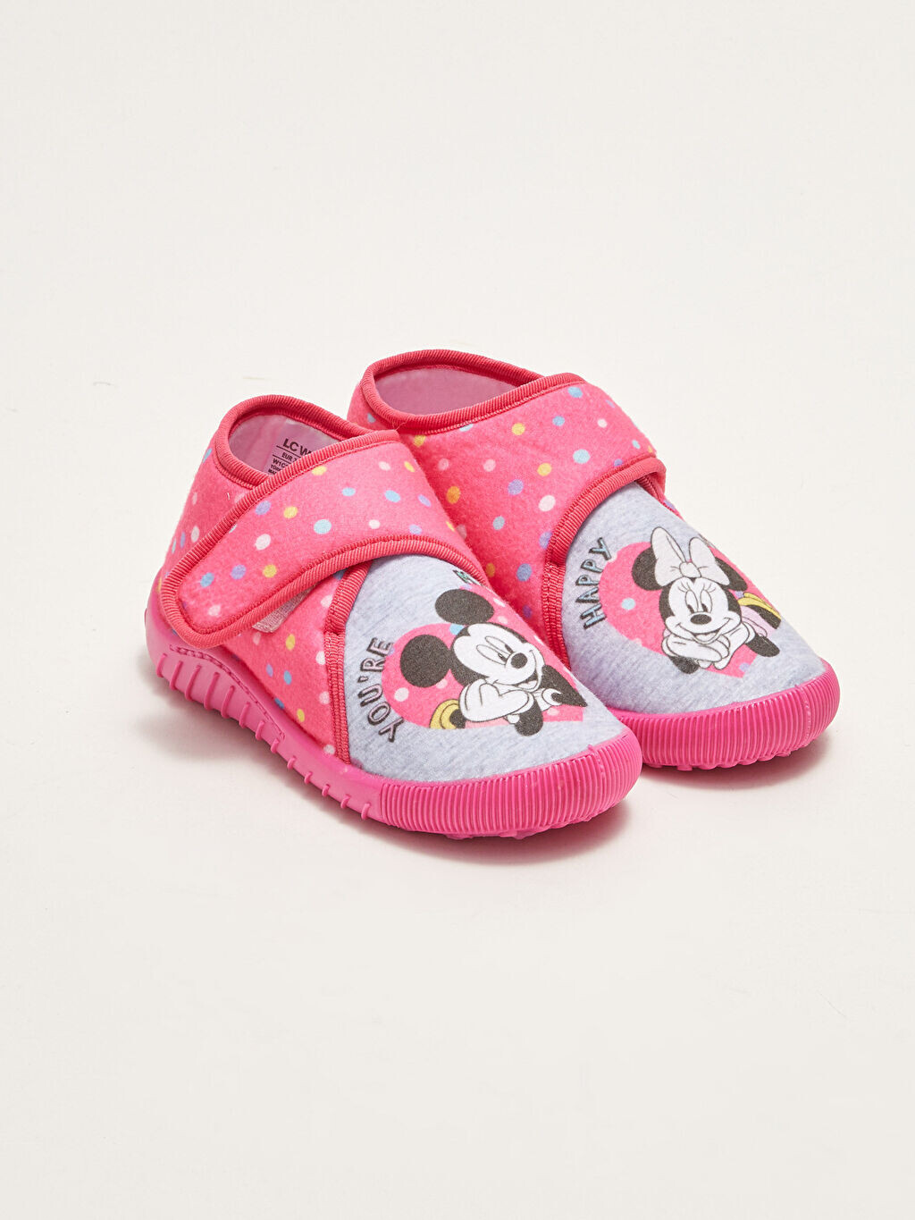 

Минни Маус Лицензированная Липучка Липучка Липучка Baby Girl Panduf LCW Steps