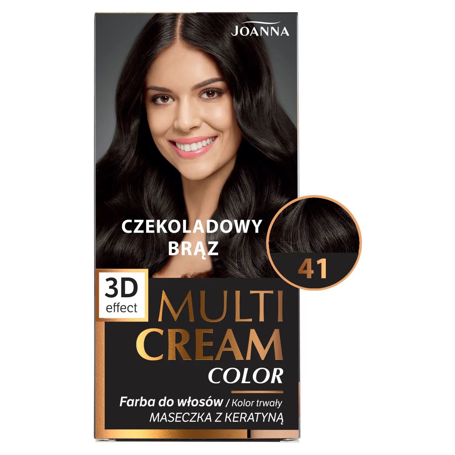 

Joanna Multi Cream Color краска для волос 41 шоколадно-коричневый, 1 упаковка