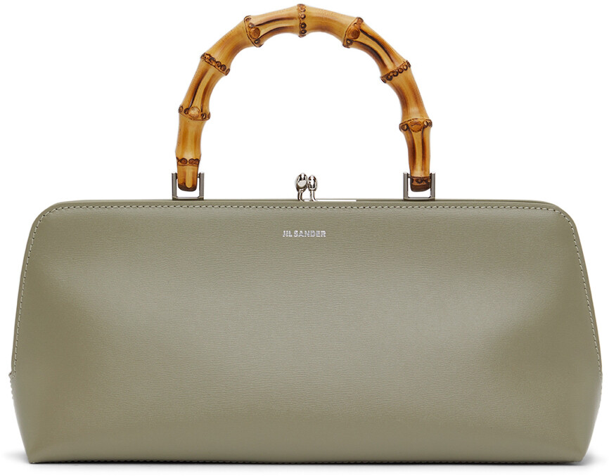 

Зеленая маленькая сумка Goji Frame с верхней ручкой Jil Sander