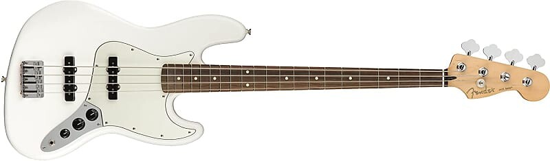 

Fender Player Jazz Electric Bass Guitar - Накладка на гриф Pau Ferro - Polar White 149903515