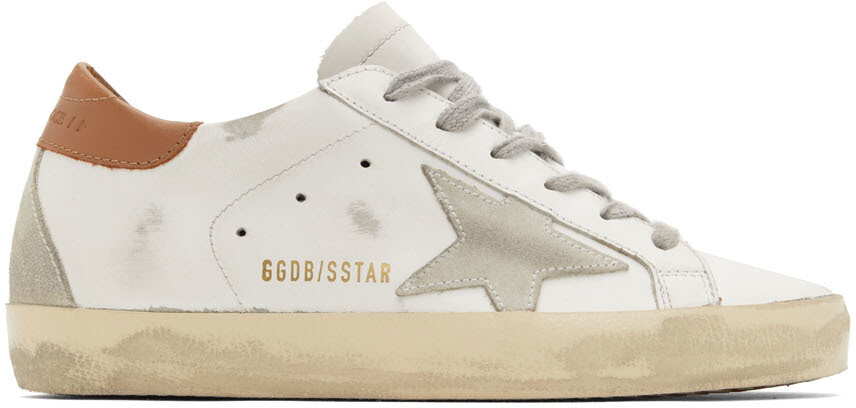 

Белые классические низкие кеды Super-Star Golden Goose