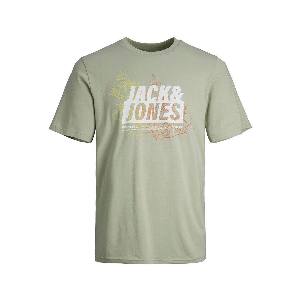 

Футболка с коротким рукавом Jack & Jones 12261476 Map Summer Logo, зеленый