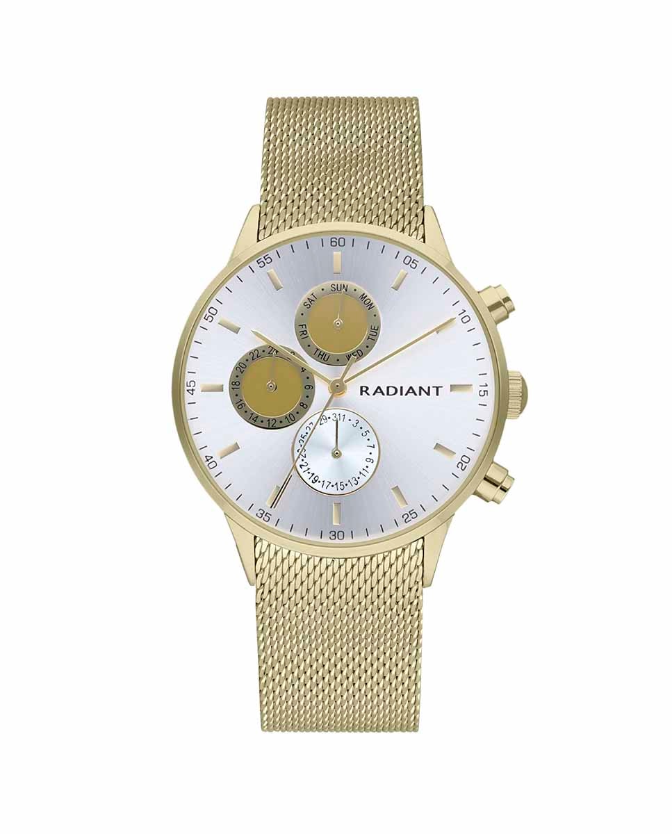 Мужские часы Makers RA601703 со стальным и золотым ремешком Radiant, золотой цена и фото