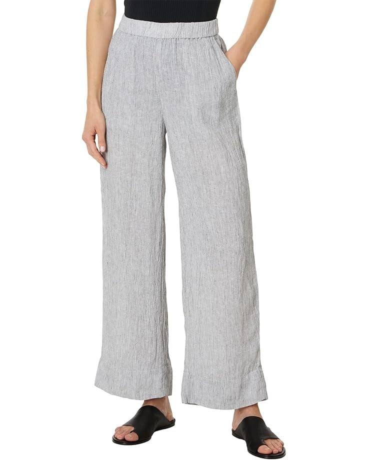 

Брюки Eileen Fisher Petite Full Length Wide Leg Pant, черный