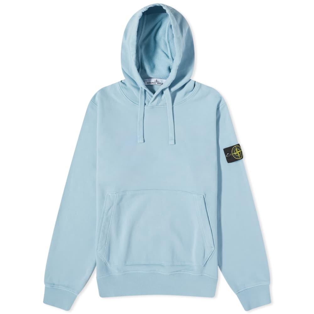 

Толстовка Popover Stone Island, окрашенная в одежде, бирюзовый, Зеленый