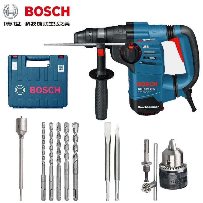 Дрель электрическая Bosch GBH3 + сверла