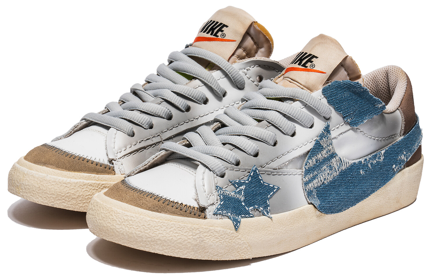 

Кроссовки Nike Blazer Skateboarding Shoes Men Low-top Brown, цвет Coffee