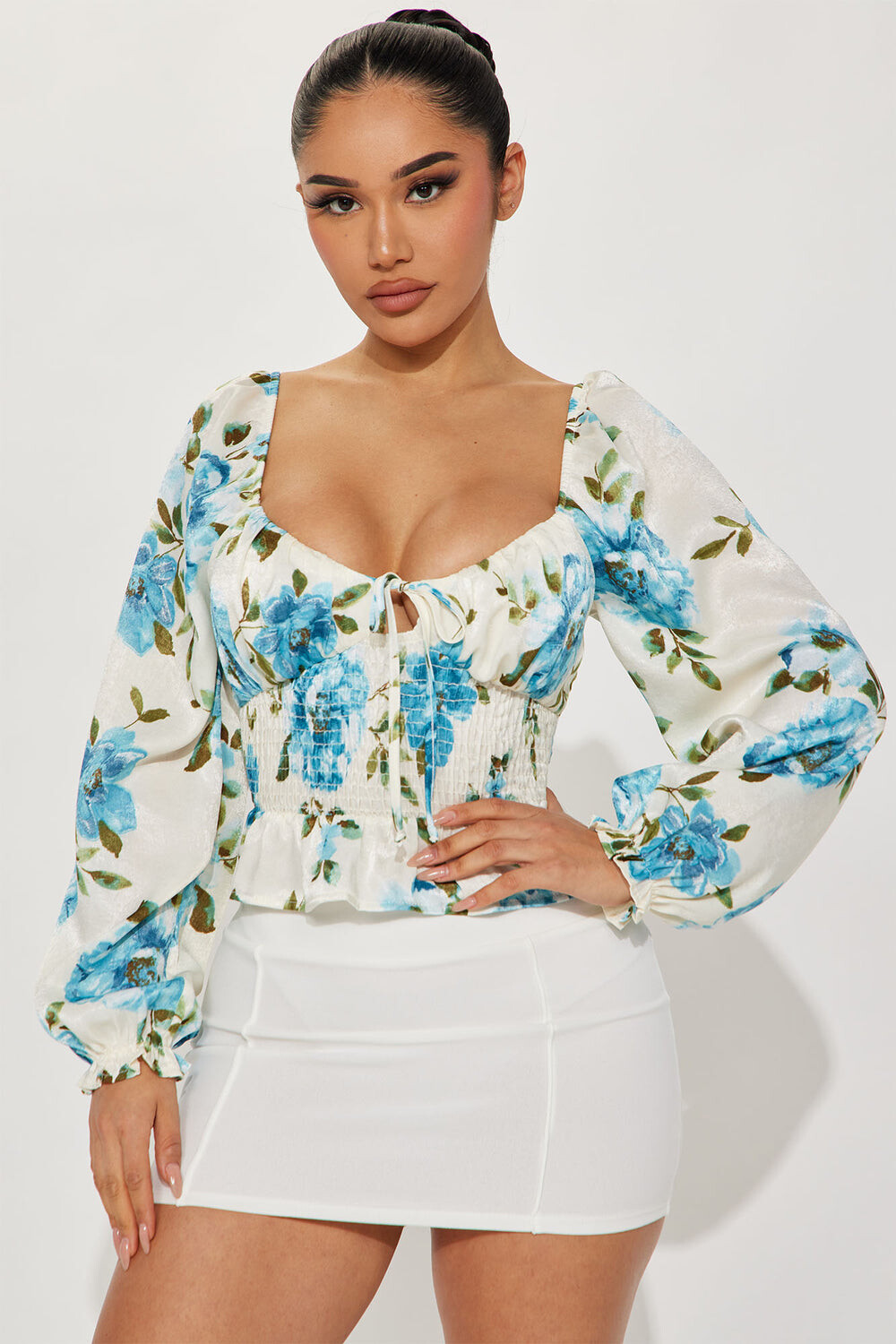 

Топ Fashion Nova JW16587C, слоновая кость