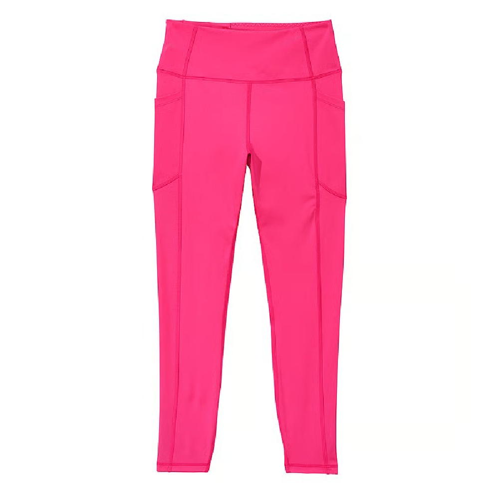 Леггинсы Victoria's Secret Core Essential Pocket, розовый весенне осенние кожаные леггинсы для тренировок ljcuiyao дешевые кружевные обтягивающие стрейчевые комбинированные брюки с эффектом пуш ап д