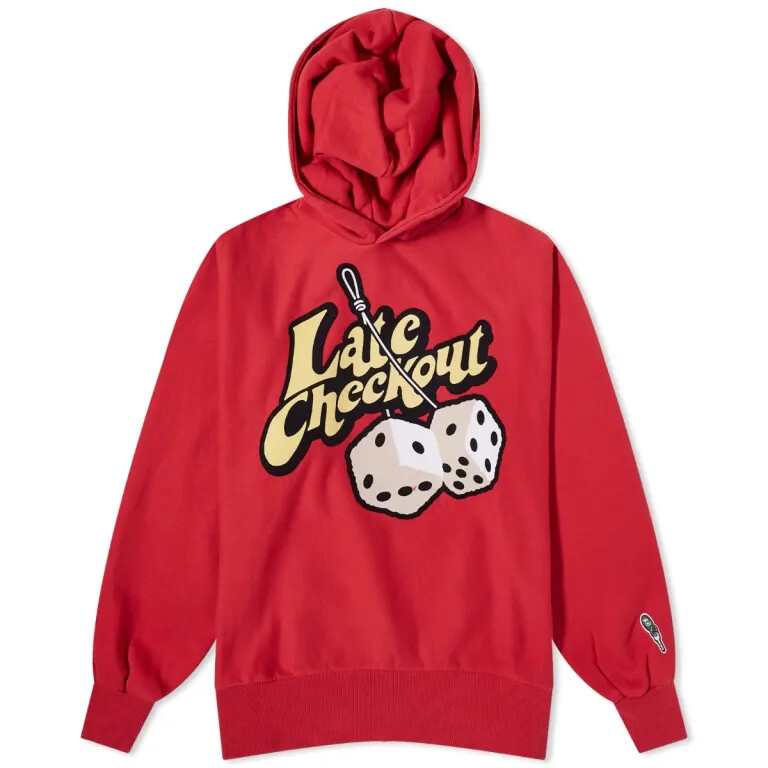 

Худи Late Checkout Dice Popover, красный