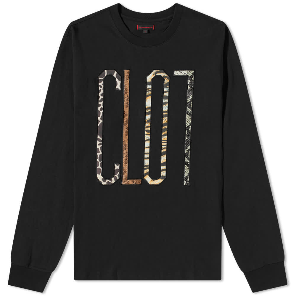 

Футболка CLOT Long Sleeve Patchwork Logo Tee