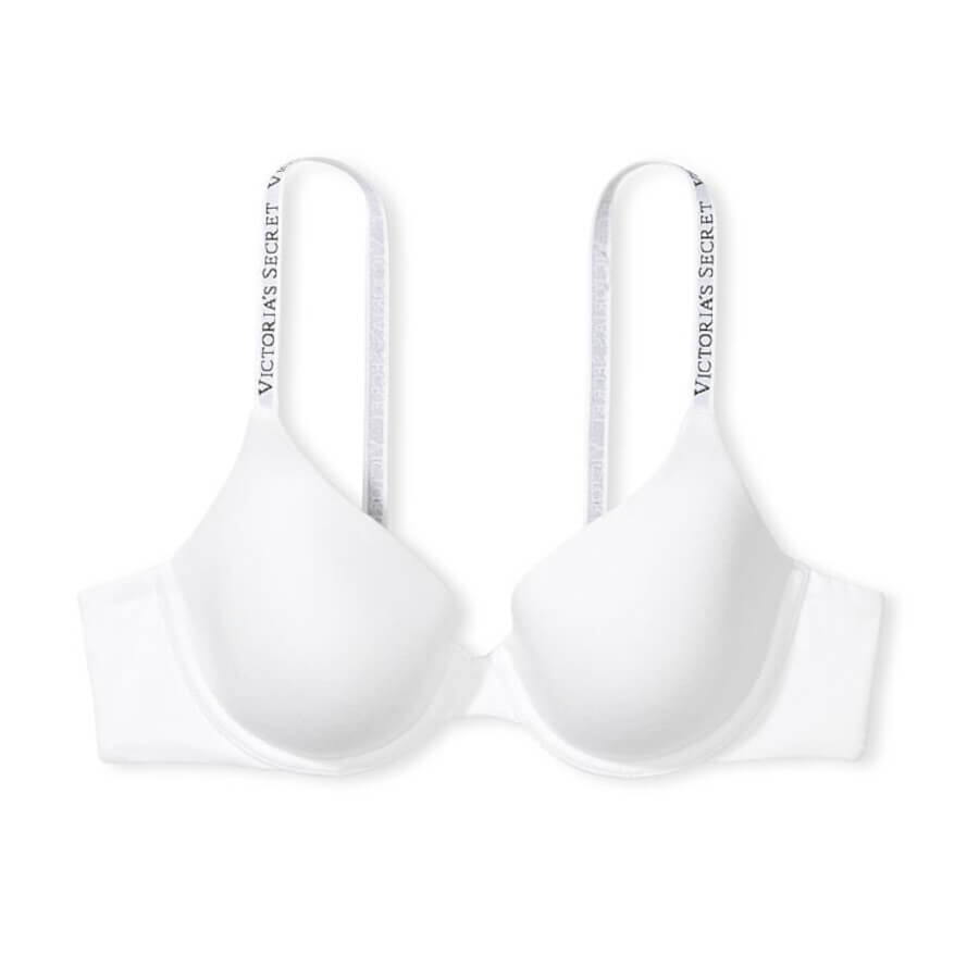 

Бюстгальтер на косточках хлопковый Victoria's Secret The T-shirt Lightly Lined Full-Coverage, белый