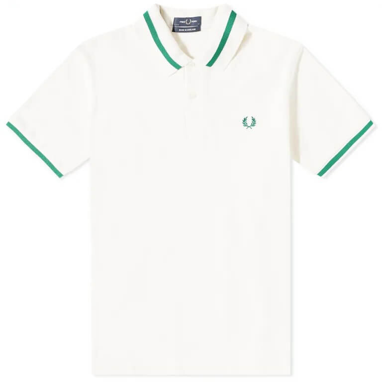 

Поло Fred Perry с одним верхом - сделано в Англии, светло-бежевый