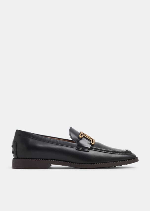 

Лоферы TOD'S Kate leather loafers, черный
