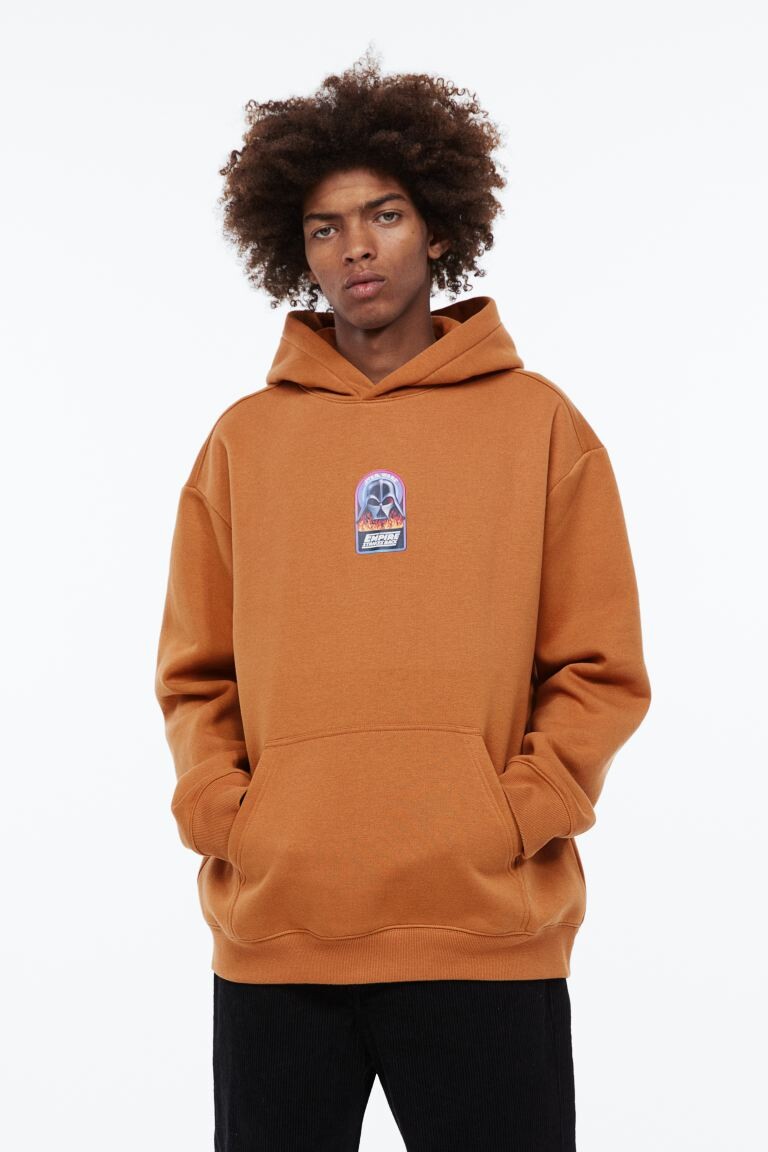

Худи свободного кроя H&M, светло-коричневый/звездные войны
