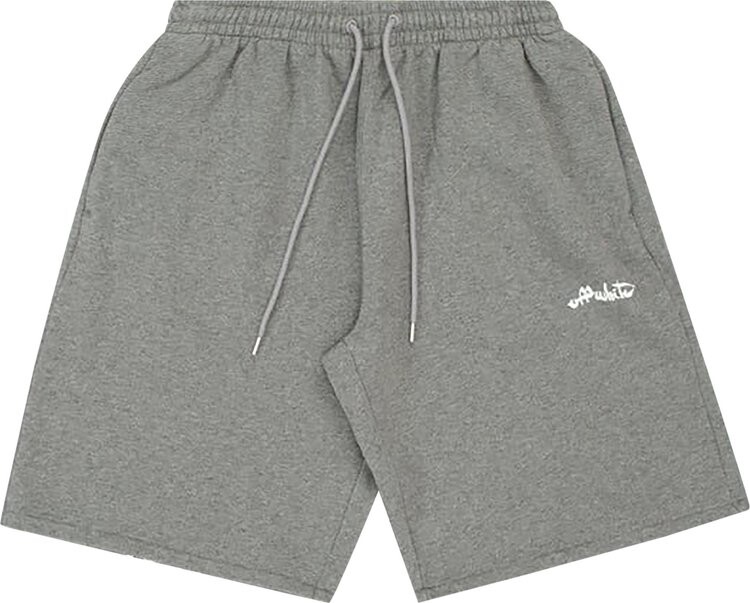 

Спортивные шорты Off-White Paint Script Skate Sweatshorts 'Melange Grey', серый