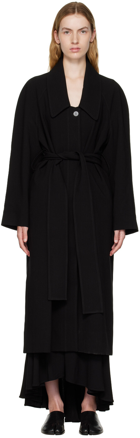 

Эксклюзивный черный тренч SSENSE Christopher Voranida