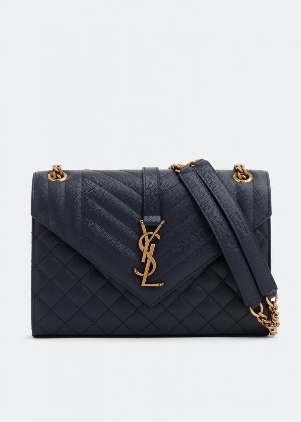 

Сумка SAINT LAURENT Envelope medium chain bag, синий
