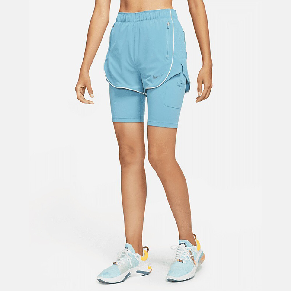 

Шорты Nike Dri-Fit Run Division Women's 2-in-1 Training, голубой