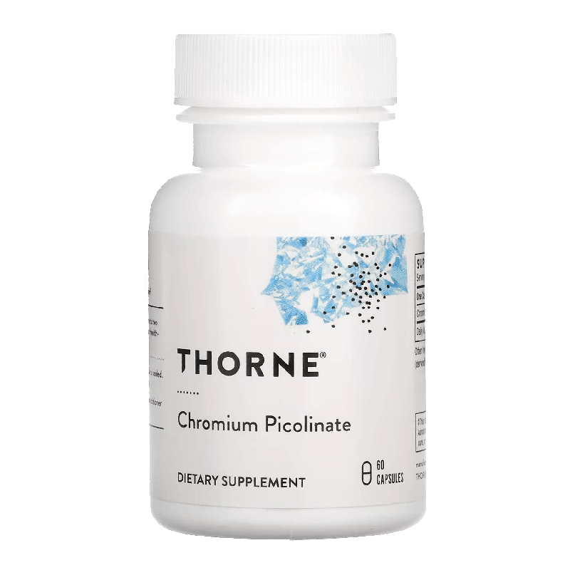 Пиколинат хрома Thorne Research 500 мкг, 60 капсул пиколинат цинка thorne research 60 капсул