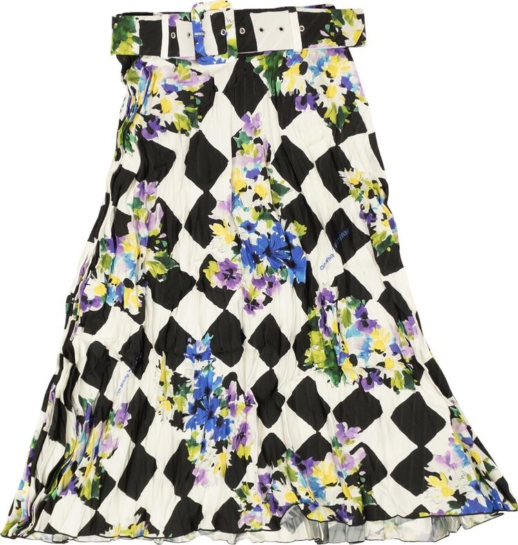 

Юбка Off-White Check Plisse Skirt Multicolor, разноцветный