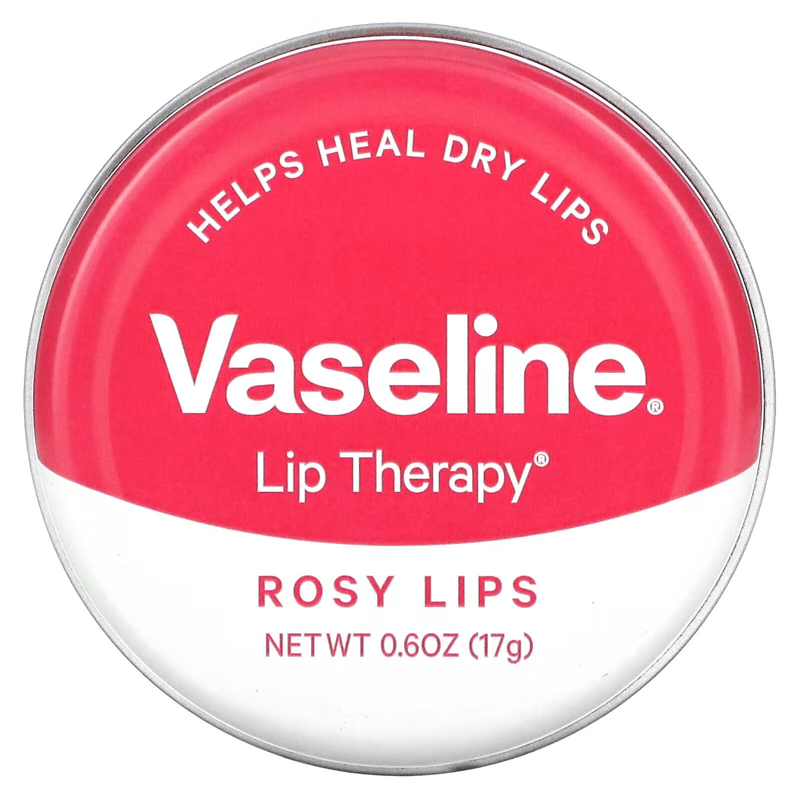 Vaseline, Lip Therapy, розовые губы, 17 г (0,6 унции) - фото