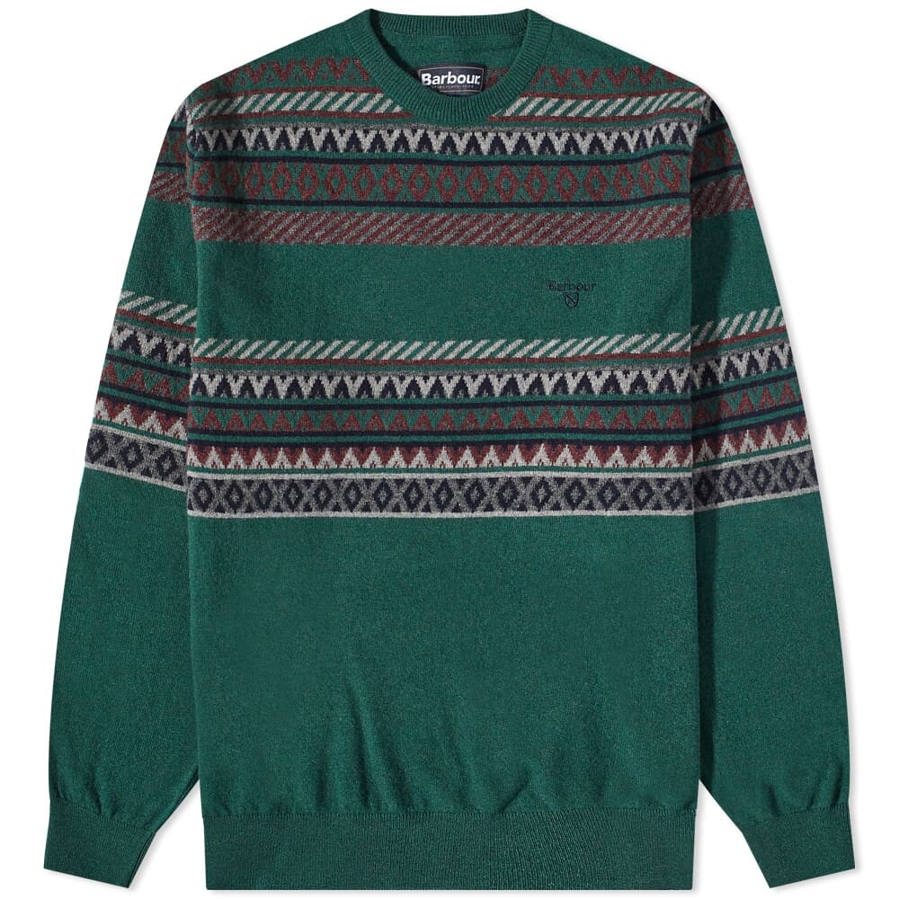 

Джемпер Barbour Winterborne Fairisle Crew Knit, Зеленый