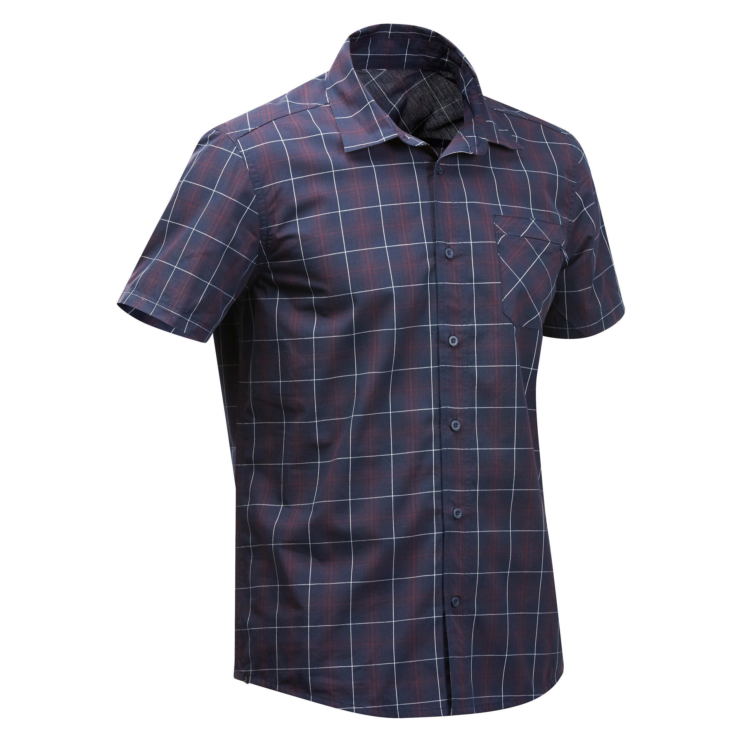 Рубашка мужская Forcalz Travel 100 для путешествий, черный/синий фото
