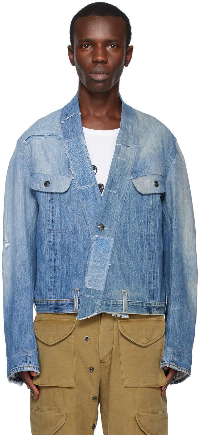 

Синяя джинсовая куртка Trucker Greg Lauren