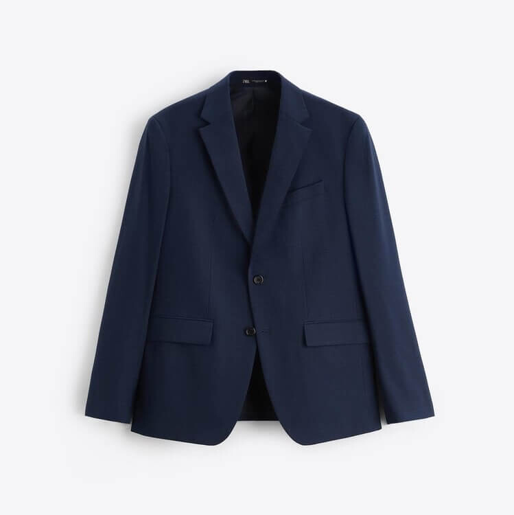 

Пиджак Zara checked suit, синий