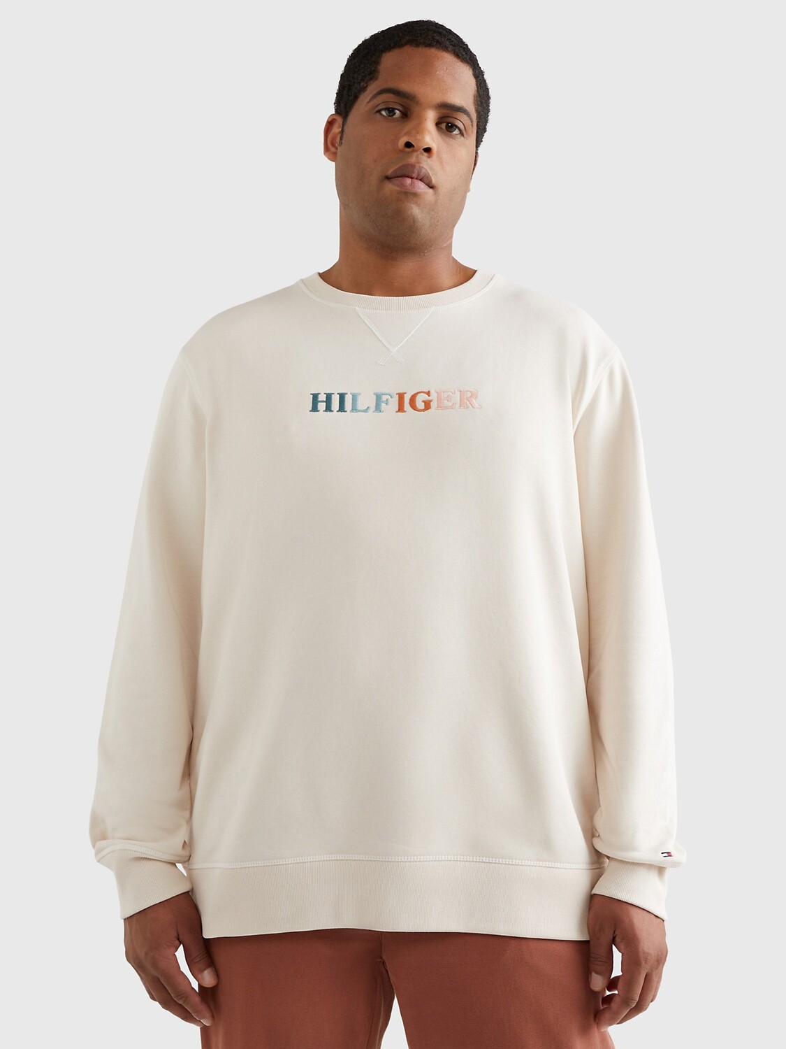 

Большая и высокая свитшот с логотипом Tommy Hilfiger, перо белое