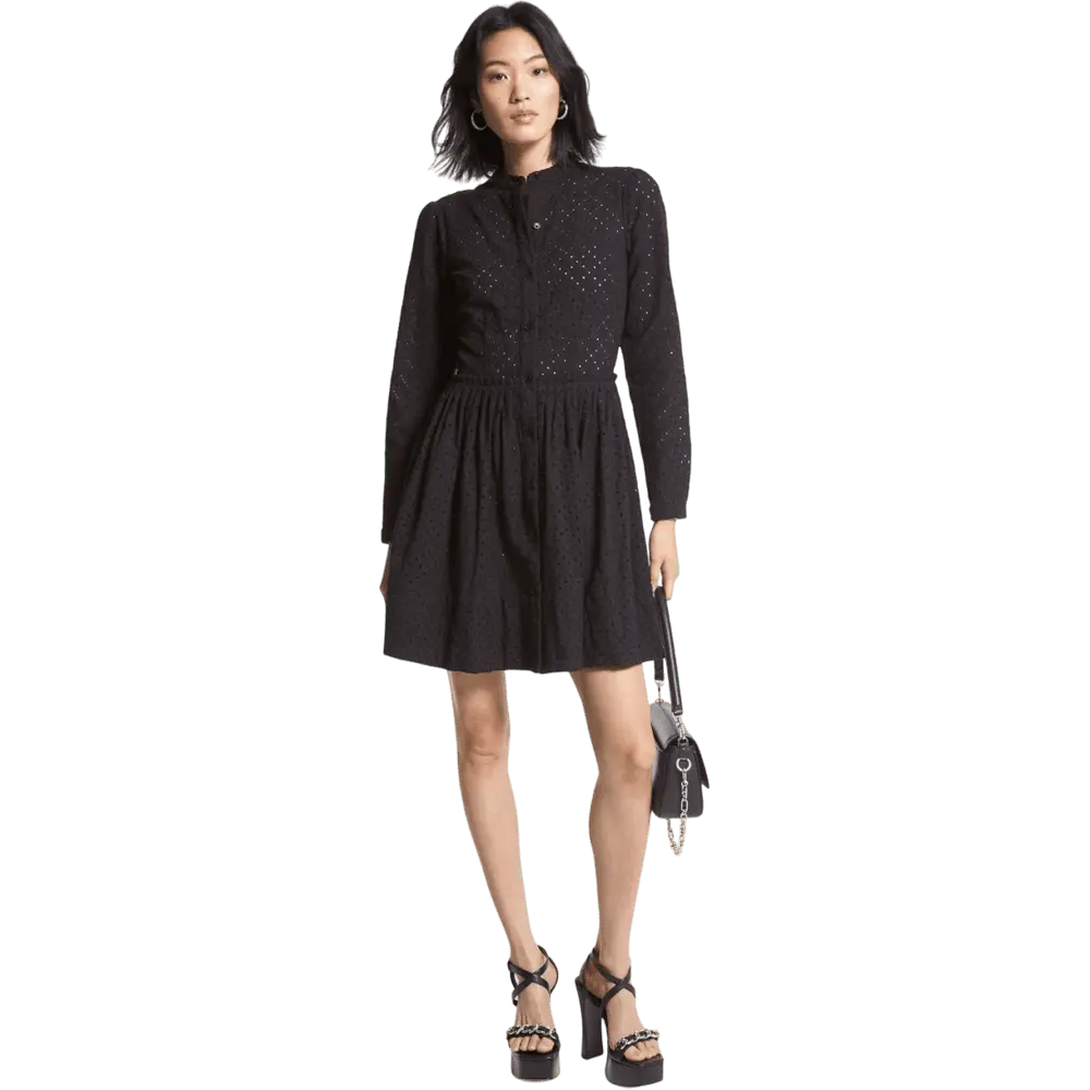 

Платье Michael Michael Kors Eyelet Cotton, черный