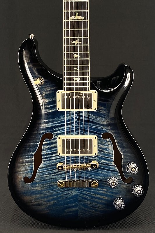 

PRS McCarty 594 Hollowbody II в цвете Faded Whale Blue Smokeburst