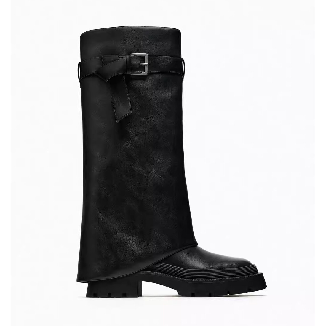 

Сапоги Zara Flat Gaiter, черный