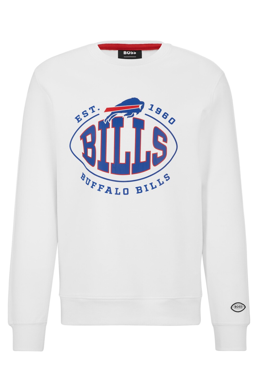

Свитшот Boss X Nfl Cotton-blend With Collaborative Branding Bills, белый