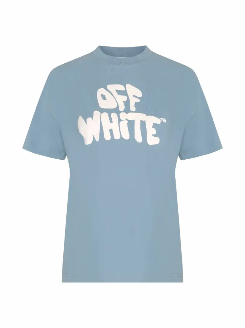 

Хлопковая футболка с логотипом Off-White