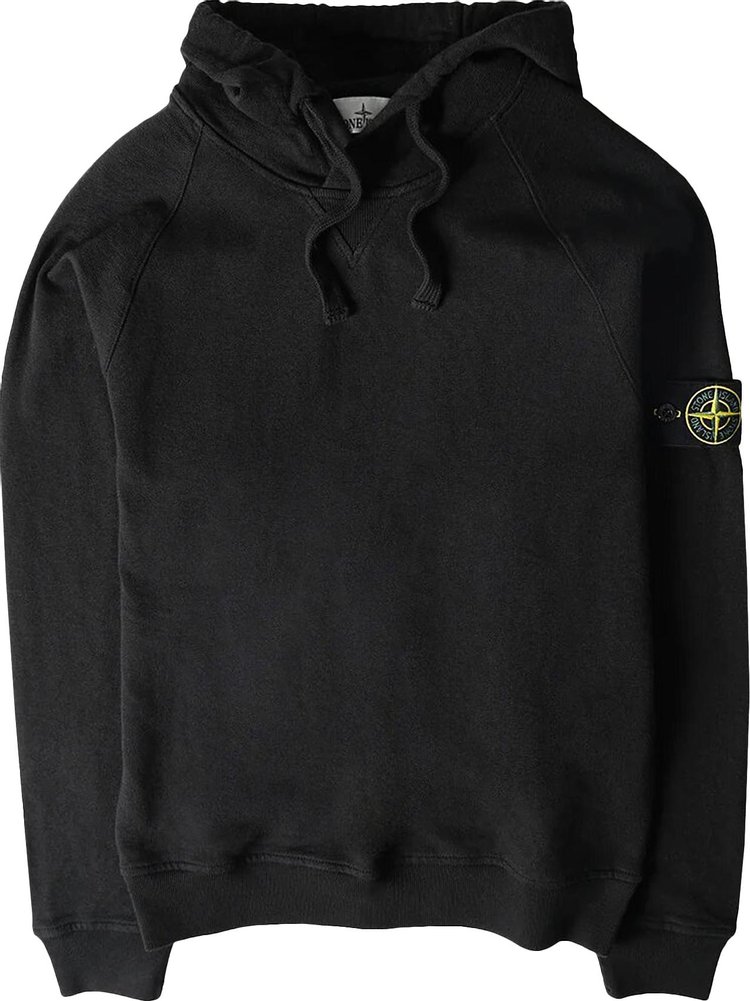 

Худи Stone Island Logo Patch Hoodie 'Black', черный