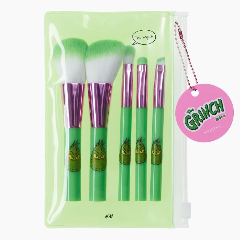 

Набор из 5 кистей для макияжа H&M x The Grinch Mini, зеленый