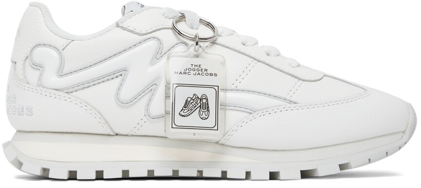 

Белые кроссовки The Leather Jogger Marc Jacobs