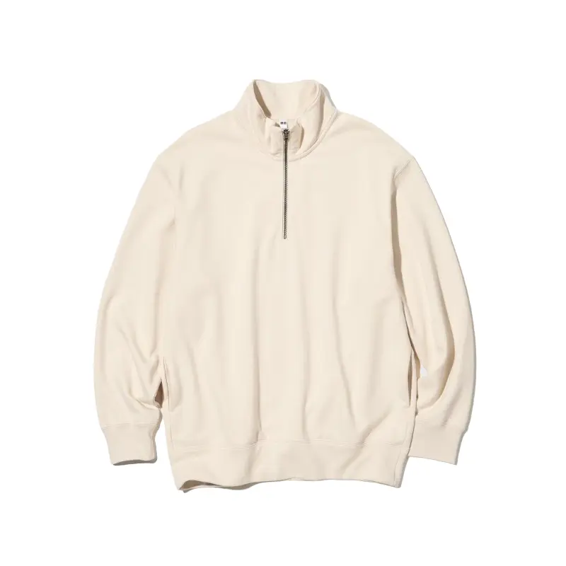 

Толстовка Uniqlo Half-Zipped Pullover, кремовый